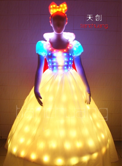 Full color LED Disney Princess Dress