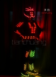 Tron dance LED Robot Outfit