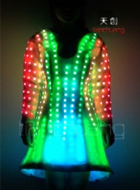 Full Color LED Performance Dress Little Boots