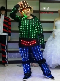 Full Color LED Costumes with Hat, glasses & shoes