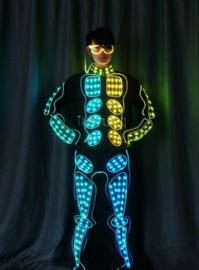 DMX 512 全彩LED光纤舞蹈服