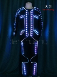 DMX 512 全彩LED光纤舞蹈服
