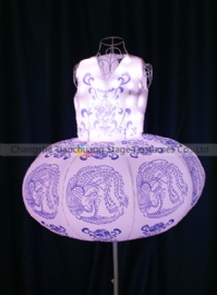 Custom LED inflatable dress for party with laser cutting