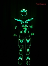 LED Cyborg Warrior Style Robot Costume