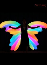 全彩LED发光充气蝴蝶翅膀