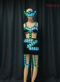 LED night club sexy girls dress