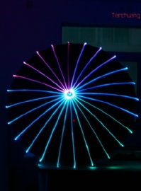 LED light up fiber optic umbrella