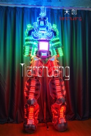 LED Cyborg Robot Suits With Video Screen