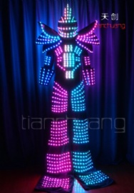 LED发光高跷机器人服