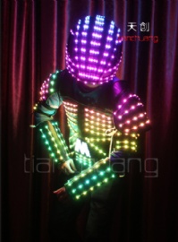 LED发光机器人背心