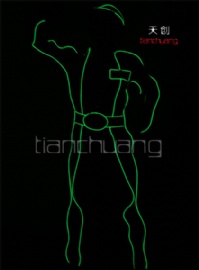 Tron dance LED Jumpsuits with Luminous Hat