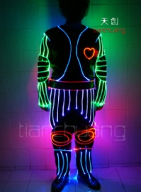 LED发光全彩变色光纤舞蹈服饰