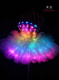 全彩LED发光花朵短裙