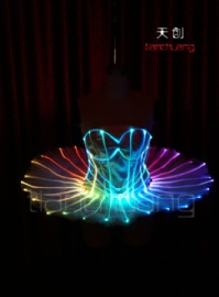 全彩光纤LED发光芭蕾舞裙