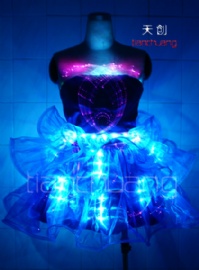 LED Light up Fiber optice LED Skirt
