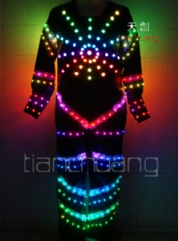 RGB LED发光连体舞蹈表演服