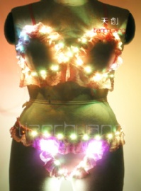 Full color LED Bra & LED shorts