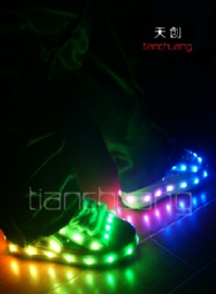全彩LED发光舞鞋