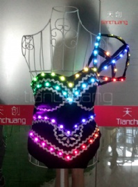 3D LED发光性感舞蹈服