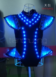 Remote LED light up sexy girl performance costumes